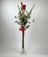 *Exquisite* Single Rose in a Bud Vase