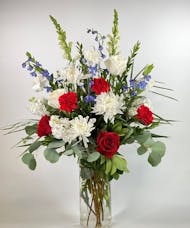 Patriotic Tribute Vase Arrangement