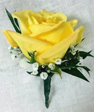 Yellow Rose Boutonniere