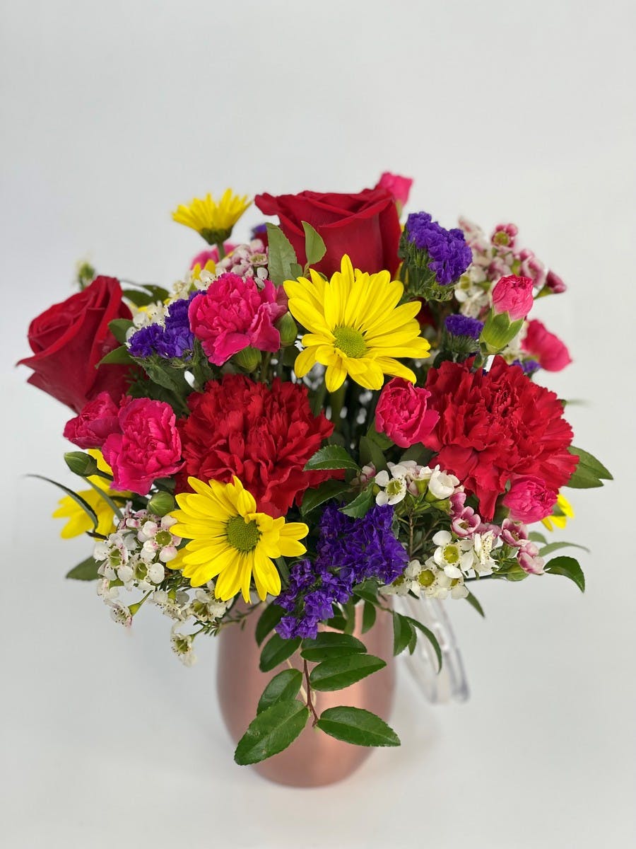 Travel Mug Arrangement Salinas (CA) Flower & Gift Delivery Swenson & Silacci Flowers