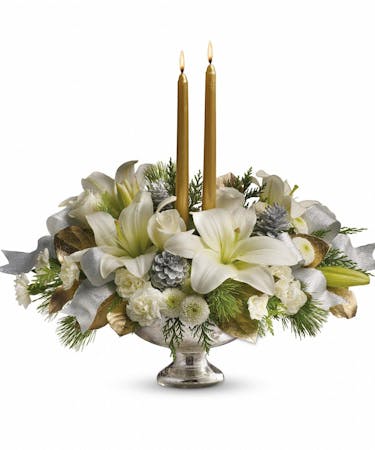 Silver and Gold Centerpiece