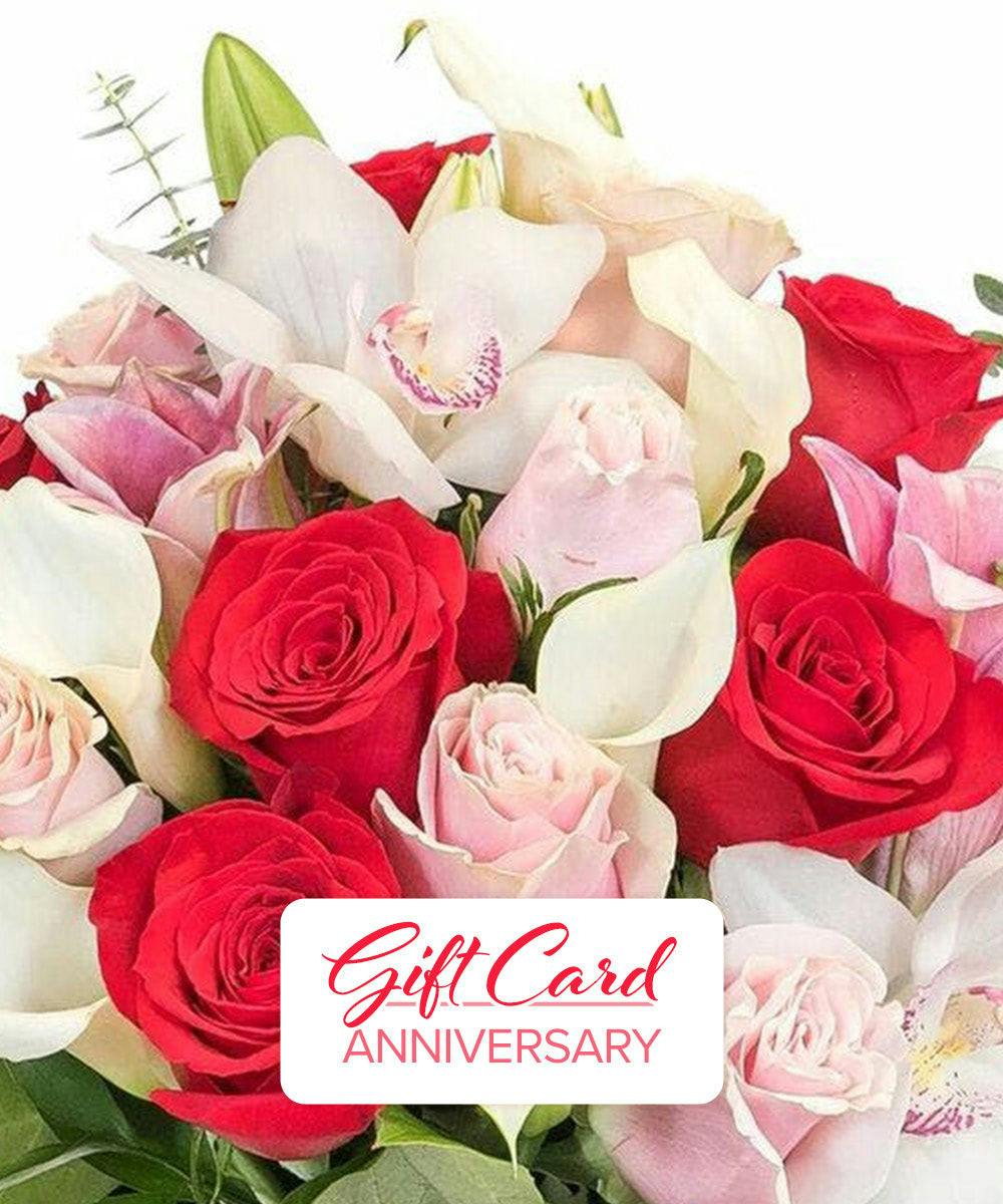 Anniversary Gift Card Salinas (CA) Gift & Gourmet Delivery Swenson & Silacci Flowers