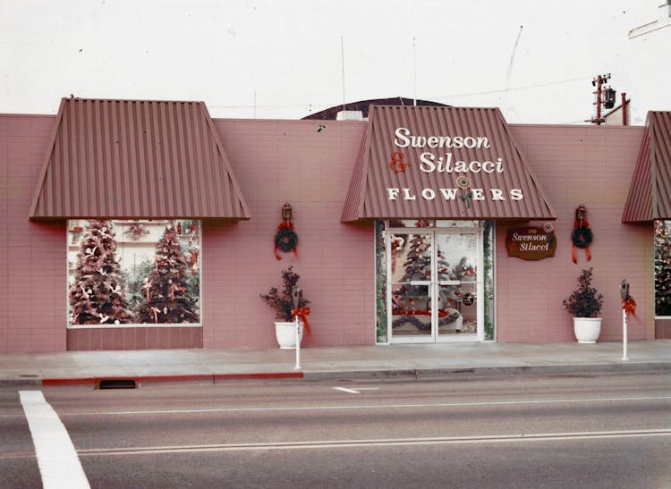 A streetside look at our 1970s showroom